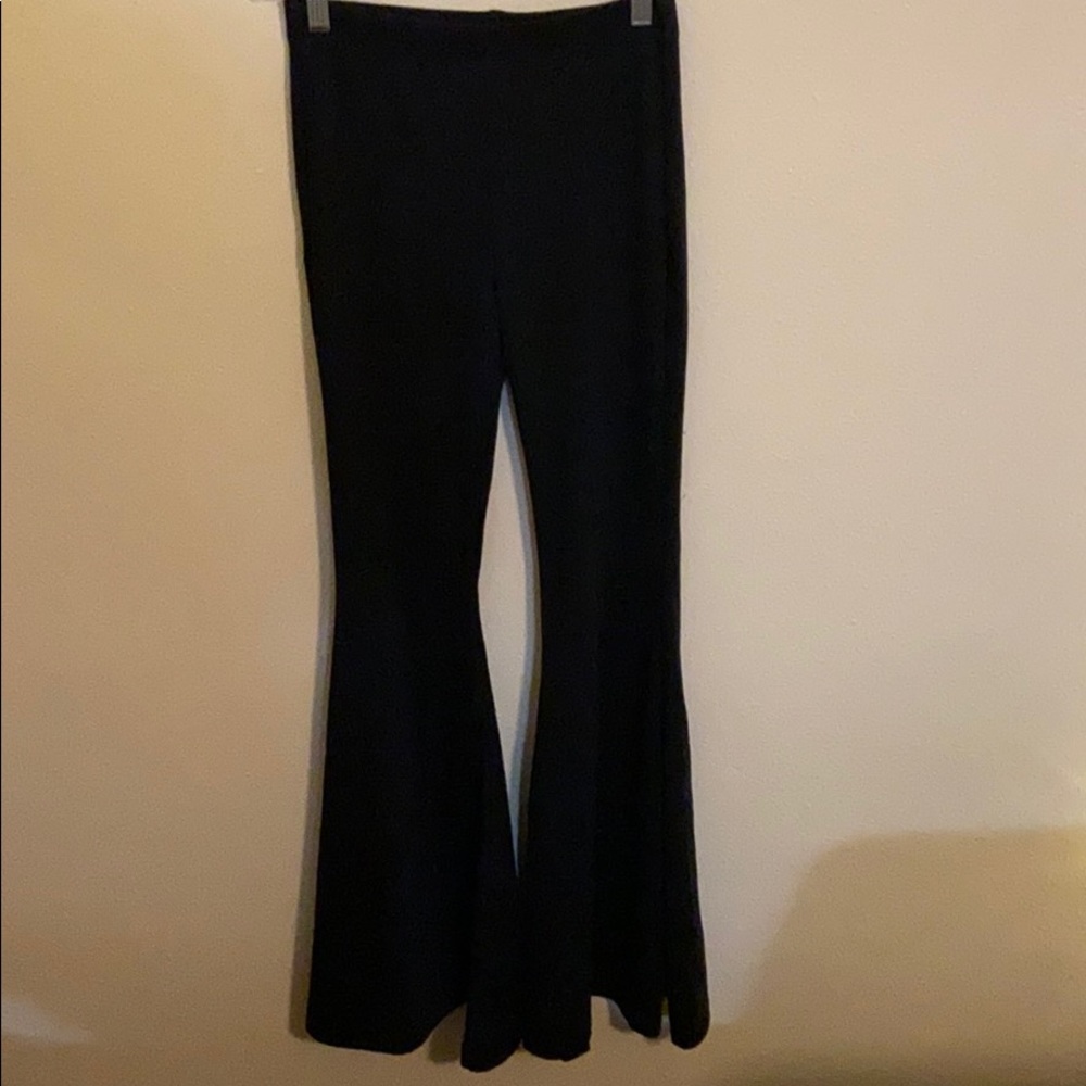 Black bell bottom pants